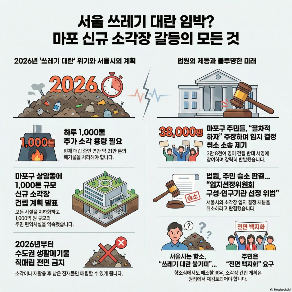 서울시와 마포구의 소각장 추가 건립 갈등